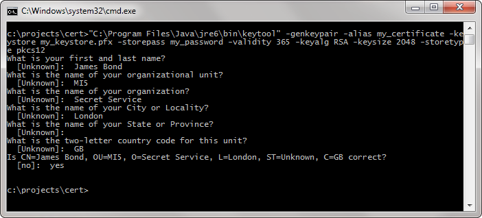 certificate generate keystore from Using How Generate Certificate Keytool Digital to