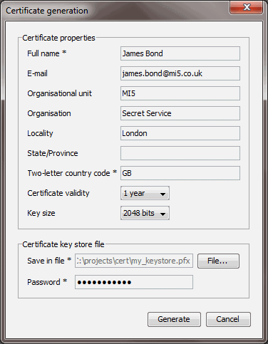 pfx from key file generate How Using Generate Keytool Digital to Certificate